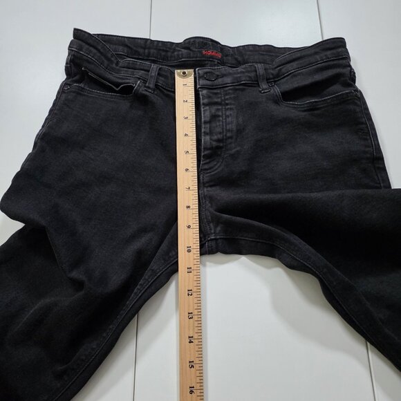 Zadig & Voltaire Jeans Mens 32x30 Black Denim Homme Strokes Noir Grunge Stretch - Picture 5 of 16